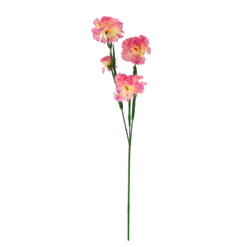 ARTIFICIAL BRANCH - CARNATION WITH THREE FLOWERS 67 CM ASSORTED COLOURS