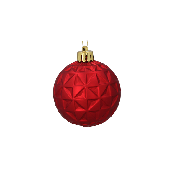 SET OF 60 CHRISTMAS ORNAMENTS RED/GOLD/SILVER MIX DESIGNS