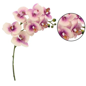 UMĚLÝ VĚTEV - ORCHIDEJ 82 CM RŮŽOVO-BÍLÁ balení=24 ks *3650