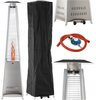 SQUARE GAS PARASOL MADE OF STAINLESS STEEL 227 CM