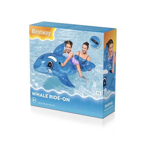 Bestway® 62" x 37"/1.57m x 94cm Whale Ride-on