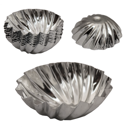 Set de 10 forme pentru brioșe 65mm cu șurub *0228