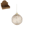 GLASS BAUBLE - STYLE BAROQUE 8 CM