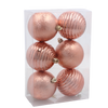 SET 6 BALOANE 8 CM OLIV/ CUPRU/ GRAFIT *7283