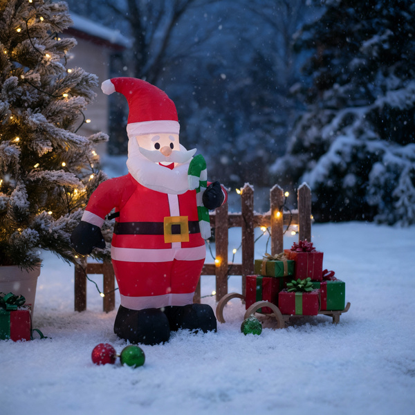 INFLATABLE SANTA CLAUS LED 120 CM