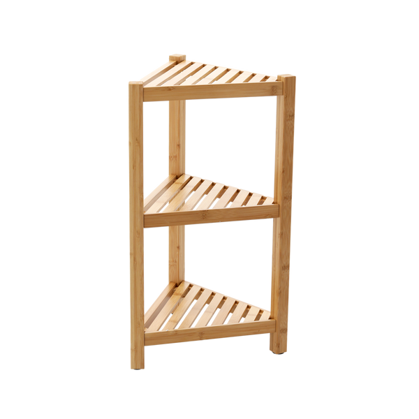 CORNER BAMBOO SHELF 3-LEVEL 34X34X60 CM