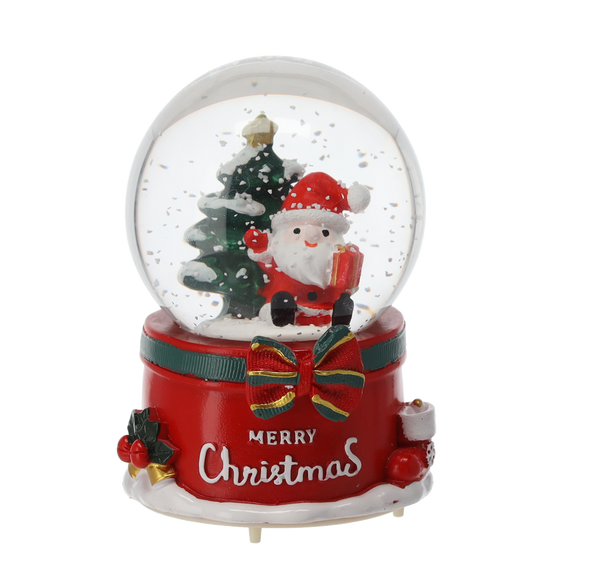 CHRISTMAS SNOWGLOBE - SANTA / SNOWMAN 8 x 12 CM disp=12pcs *5669