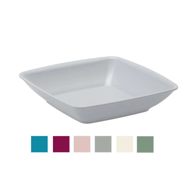 SQUARE DEEP PLATE 17.5CM