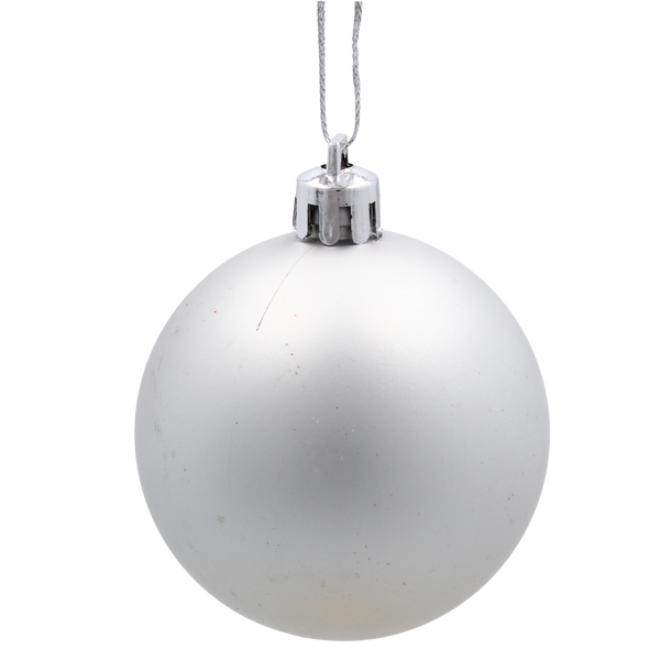 SET OF 24 CHRISTMAS BAUBLES RED, SILVER, GOLD