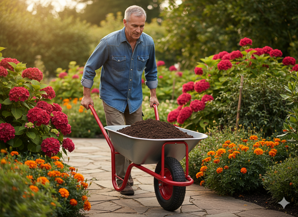TACZKA - POJEMNOŚĆ 120  L - CZERWONA 
