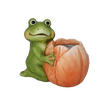 GARDEN POT – FROG WITH FLOWER 27,5 X 17,5 X 24 CM