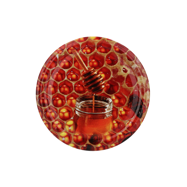 SET OF 10 LIDS DIA 82 JAR WITH HONEY DARK