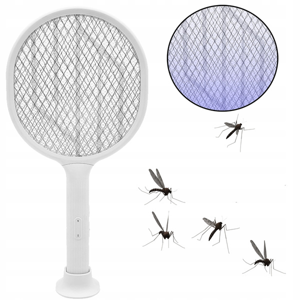 PALETKA OWADOBÓJCZA 2W1 Z 1 DIODĄ UV USB *0459