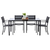 SET DE MOBILIER PENTRU GRĂDINĂ - MĂSUȚĂ /ANH6135/ + 4 SCAUNE /ANH6128/