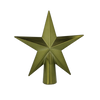 TREE TOPPER 15 CM STAR OLIVE/COPPER/GRAPHITE