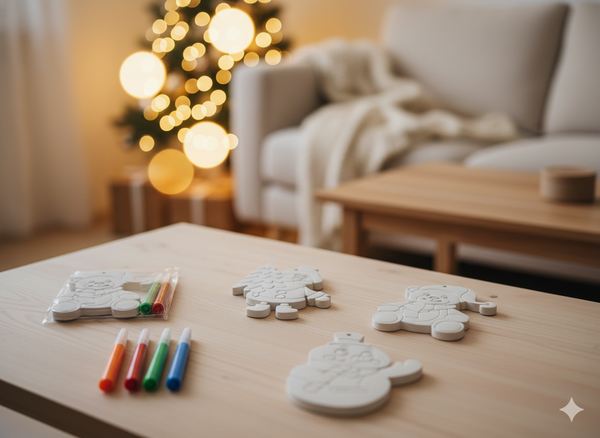 KPL. 3 OZDÓB BOŻONAR. DO ZAWIESZENIA "ZRÓB TO SAM" Z 4 PISAKAMI BAŁWAN/MIŚ/MIKOŁAJ opak=12kpl *7120