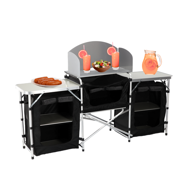 FOLDING CAMPING KITCHEN 175 x 40 x 111 CM