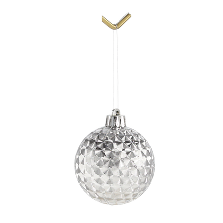 KPL. 9 OZDOBY 6 CM ČERVENÁ/ZLATA/SREBRNÁ *7634
