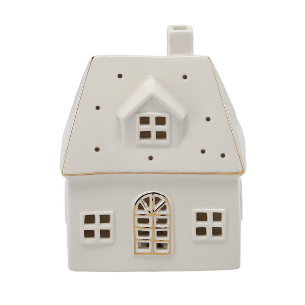 FIGURINE OF THE NATIVITY - CERAMIC HOUSE 13.5 X 8 X 17.2 CM LED pack=2pcs