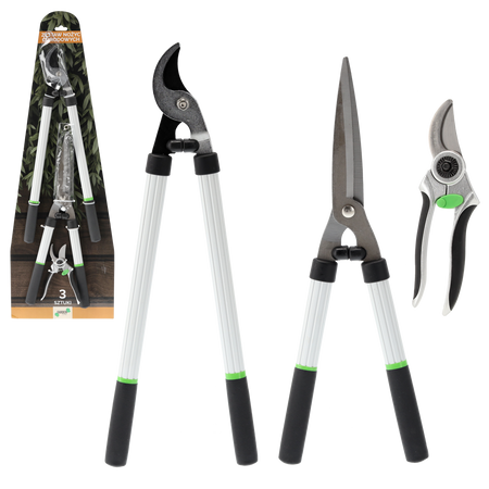 3-PCS GARDEN SHEAR SET 20/51/54 CM