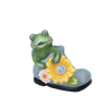 GARDEN FIGURINE – FROG WITH FLOWER 16 X 9 X 14,5 CM LED pack=4 pcs