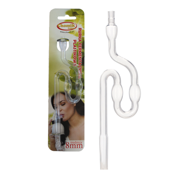 FERMENTAČNÍ TRUBKA PLAST. FI 8 MM - FOLIE *3263