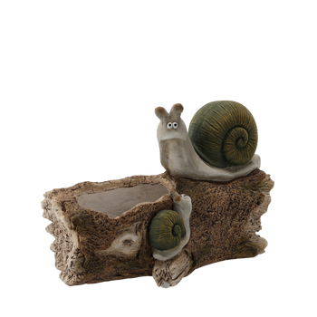 GARDEN POT - SNAILS ON A BRANCH 38,7 x 20,2 x 27,4 CM
