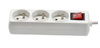 EXTENSION CORD POWER STRIP WITH SWITCH 3 SOCKETS 5M WHITE