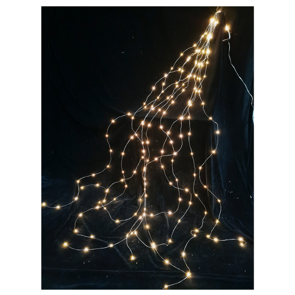 LAMPKI LED DRUCIKI 200L CIEPŁY BIAŁY 10 WIĄZEK x 2 M WEWN/ZEWN *1780