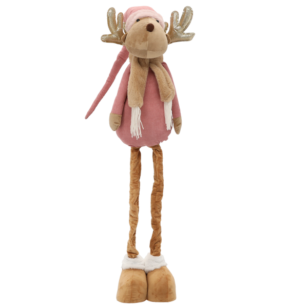 REN ÎN MARE DE SĂRBĂTOARE CU PICIOARE TELESCOPICE 90-140 CM ROZ *6743