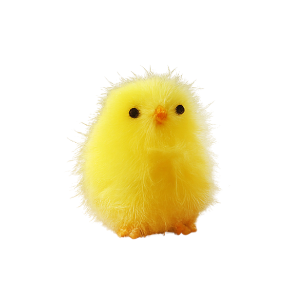 SET OF 10 CHICKENS YELLOW/WHITE