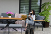 6 PCS ALU TEAK SOFA SET