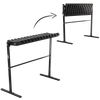 ŁAWKA SKŁADANA DŁ 86 CM ZE STOPĄ - CZARNA