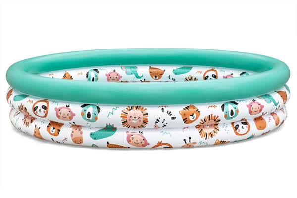 Bestway ?48" x H10"/?1.22m x H25cm Safari Pals Kiddie Pool