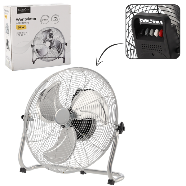SILVER FLOOR FAN 70W