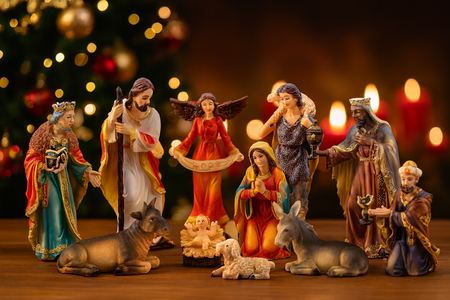 SET OF CHRISTMAS FIGURINES 11 PCS. to 15 CM polyresin