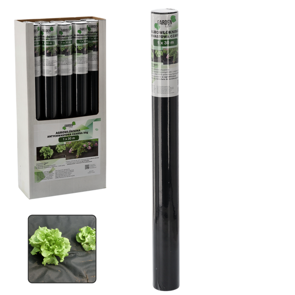 WEED CONTROL AGROFLEECE 1 x 30 M BLACK 50g