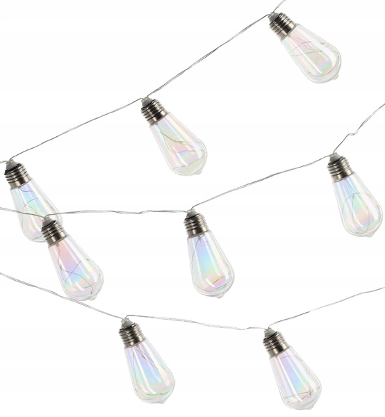 GIRLANDA SOLARNA OGRODOWA DŁ. 2 + 1,8 M FELISI 10 LED OPALOWY ZIMNY BIAŁY *3552