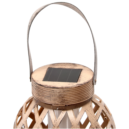 ANTIQUE SOLAR LAMP H. 35.5 CM MIXED PATTERNS WARM WHITE disp=9pcs