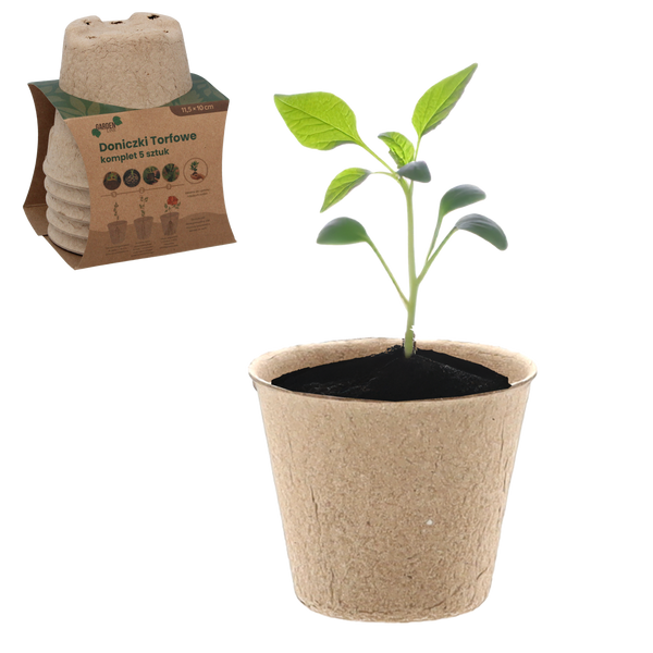 11,5CM 5 PCS PAPER POTS