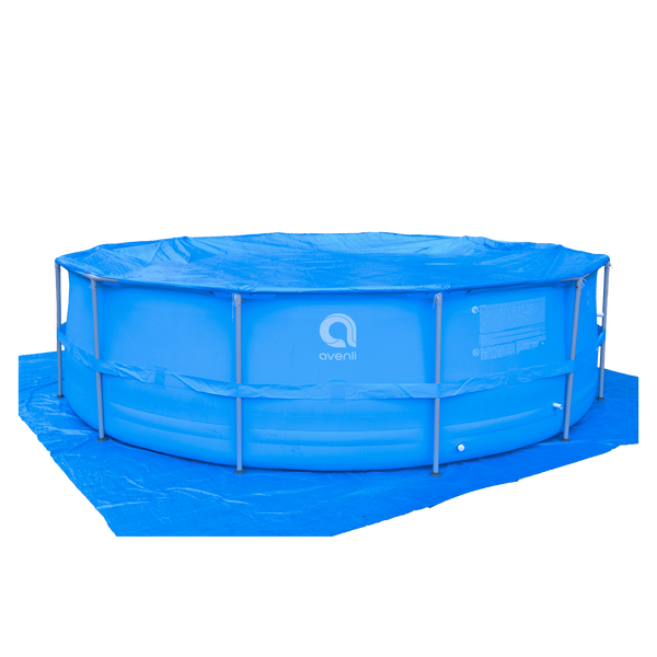 PISCINA CU CADRU 450 x 122 cm (PISCINA, POMPA DE FILTRARE, SCARĂ, CAPAC, PODEA)