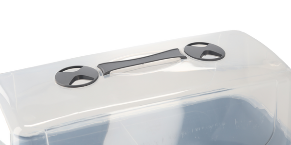 SKLENÍKOVÝ STŮL S POKLIČKOU 76 x 38 x 83 CM ANTRACIT *3982