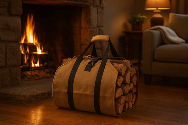 CANVAS FIREWOOD CARRY BAG