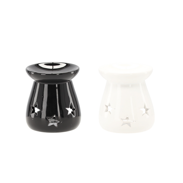 PODGRZEWACZ CERAMICZNY GWIAZDKI MIX KOLOR 7 X 8 CM