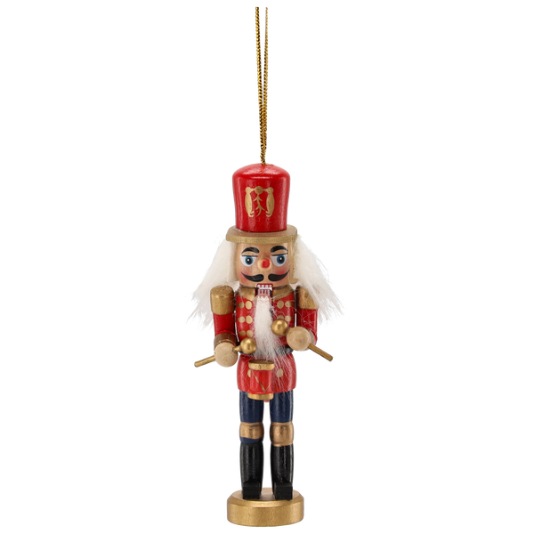 SET OF 4 CHRISTMAS DECORATIONS WOODEN SOLDIER 12.5 CM