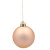 SET OF 9 BAUBLES 6 CM OLIVE/COPPER/GRAPHITE MIX DESIGNS