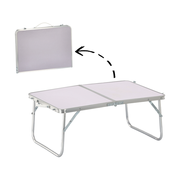Skládací turistický stolek bílý 60x40x26,5 cm *3217