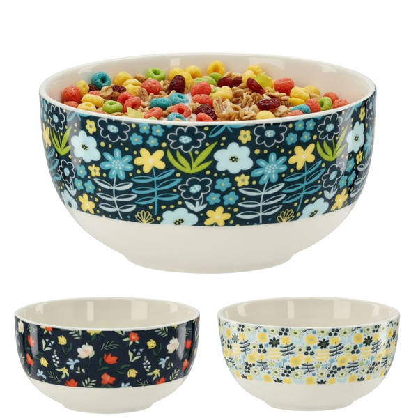 MISKA PORCELÁNOVA 550 ML "KVETY" bal=6ks *7391