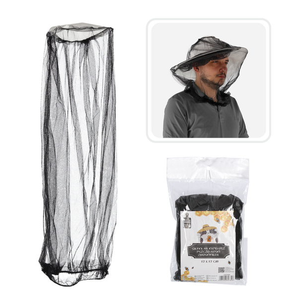 NET FOR BEEKEEPING / MOSQUITO HAT 57 x 57 CM