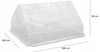 SMALL GARDEN GREENHOUSE WHITE 180 x 140 x H94 cm *0773